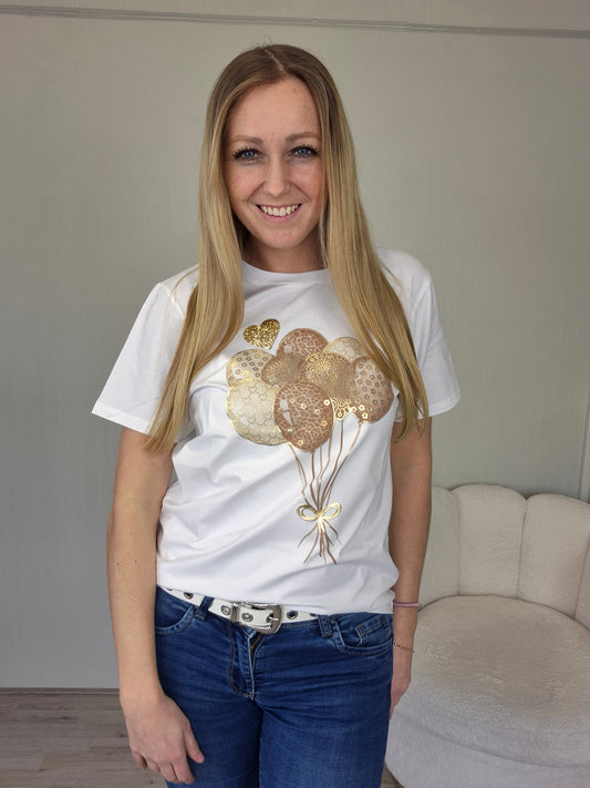 T-shirt ballon beige - Nancfashion