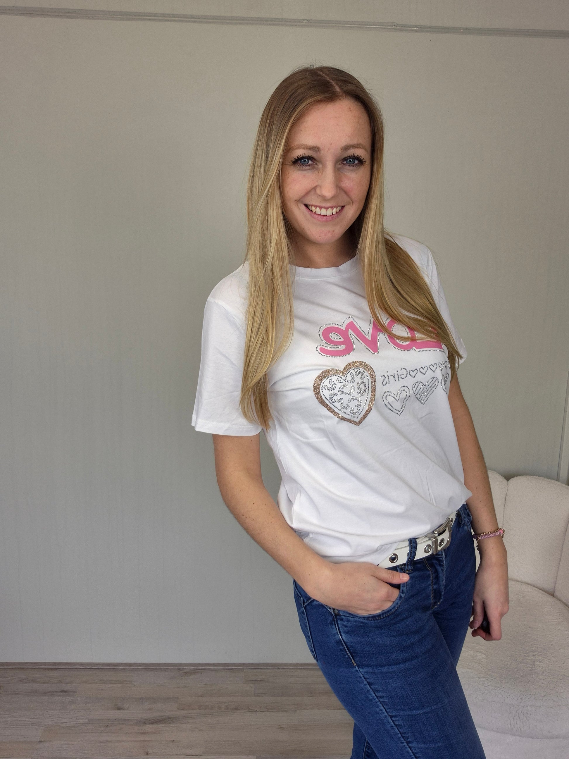 T-shirt love girls - Nancfashion