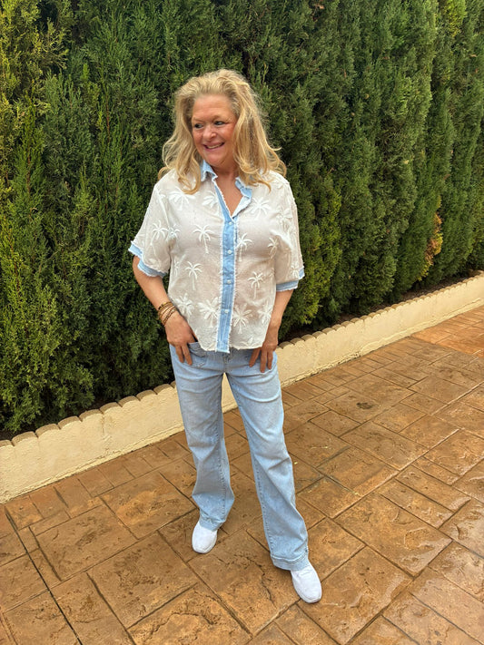 Blouse Palmboom - Nancfashion