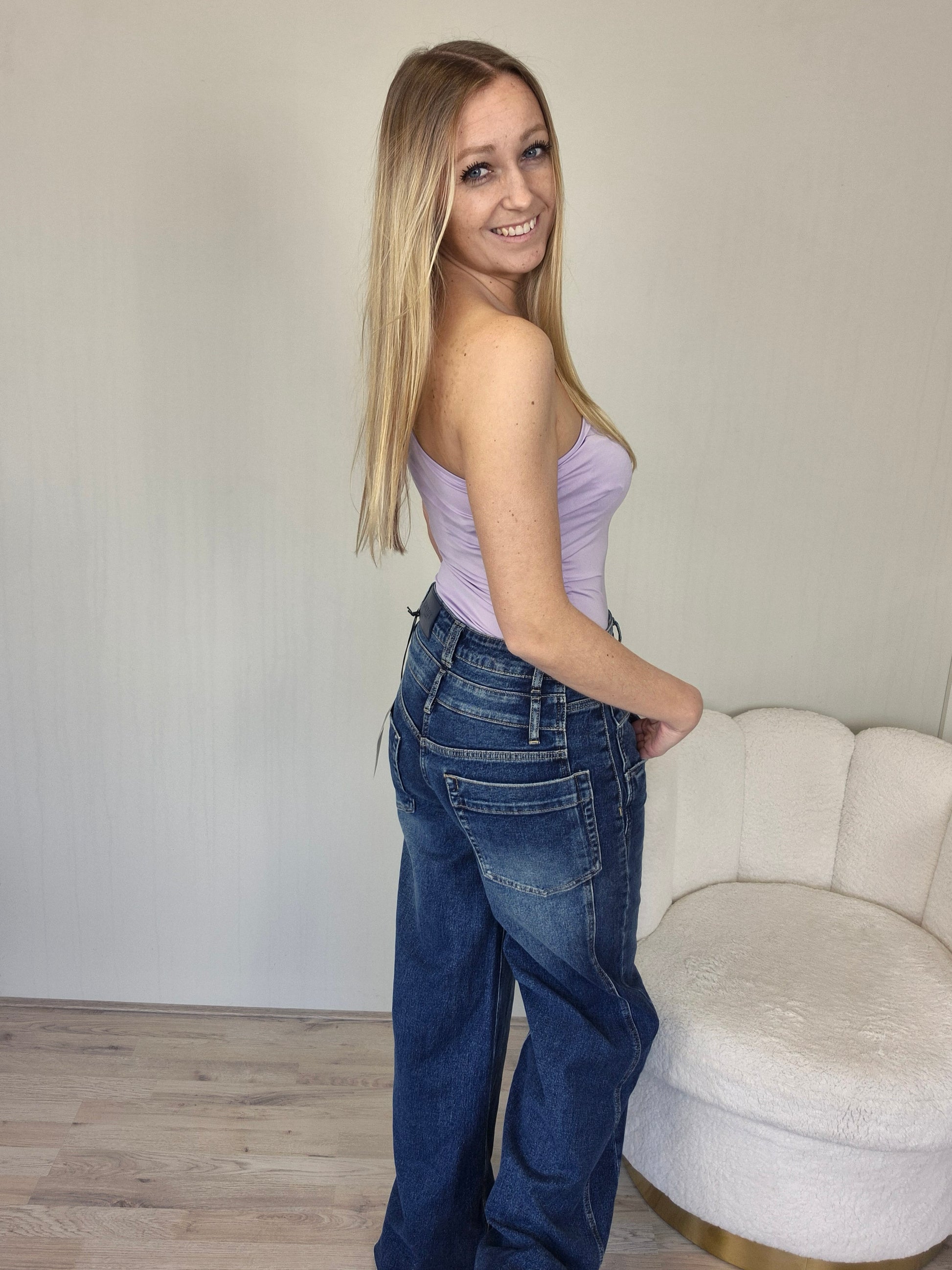 Body by swan 1 mouw lila - Nancfashion