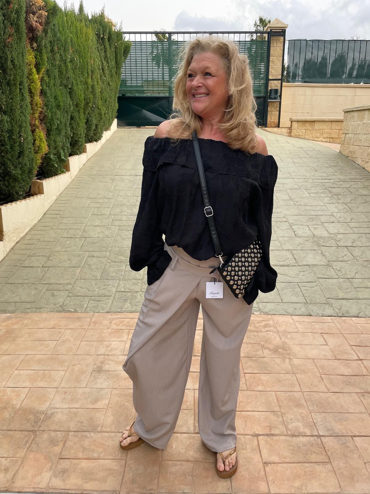 Blouse Roos Zwart - Nancfashion